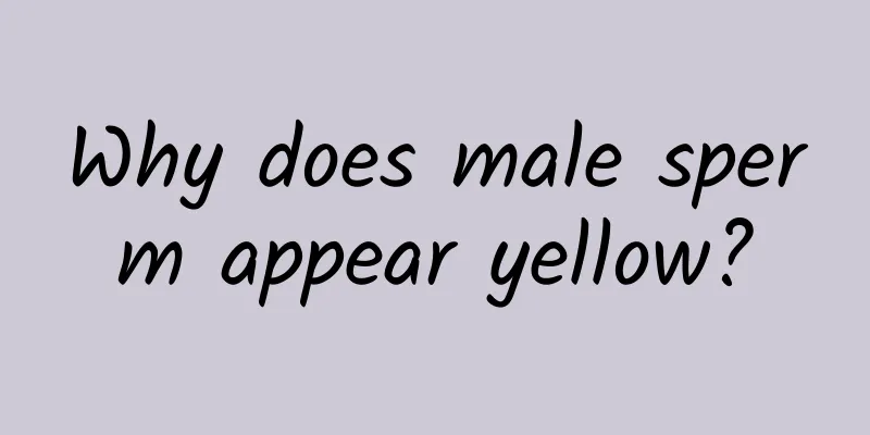 Why does male sperm appear yellow?