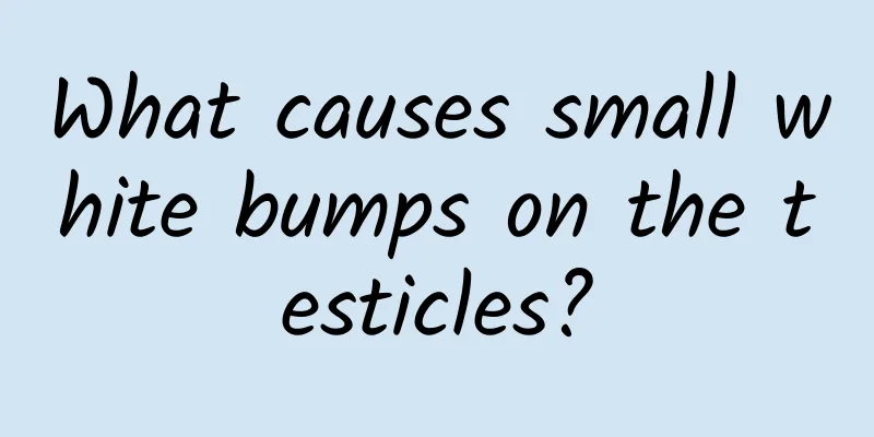 What causes small white bumps on the testicles?
