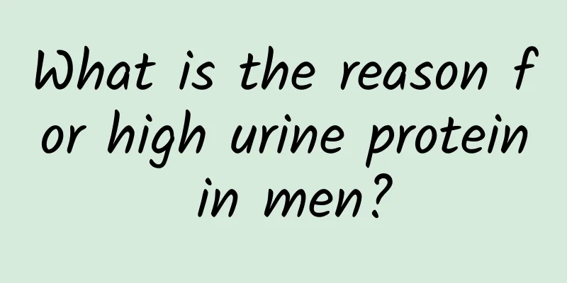 What is the reason for high urine protein in men?