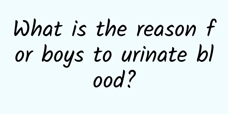 What is the reason for boys to urinate blood?