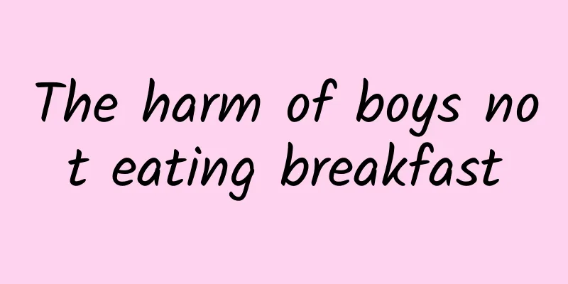 The harm of boys not eating breakfast