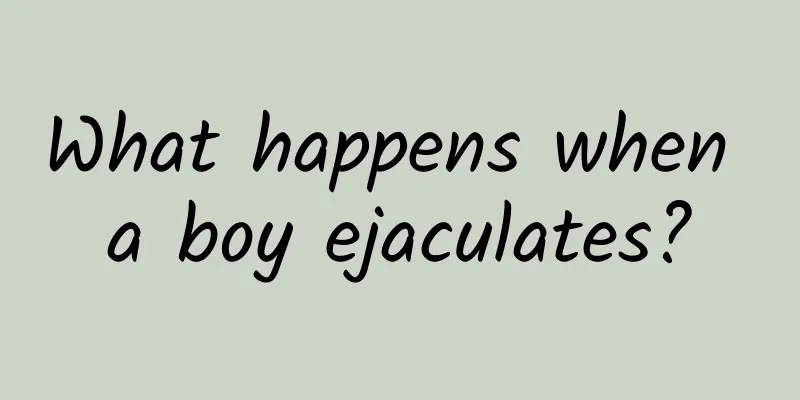 What happens when a boy ejaculates?