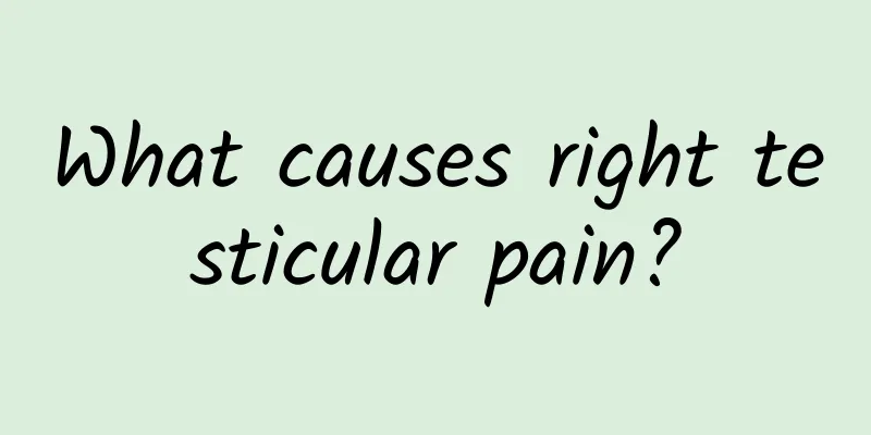 What causes right testicular pain?