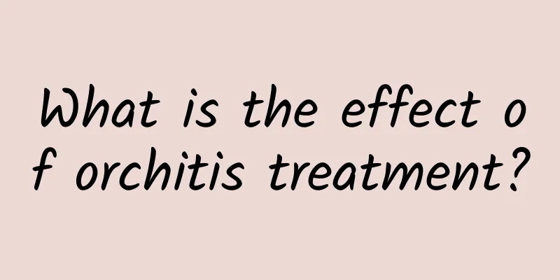 What is the effect of orchitis treatment?