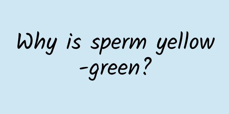 Why is sperm yellow-green?