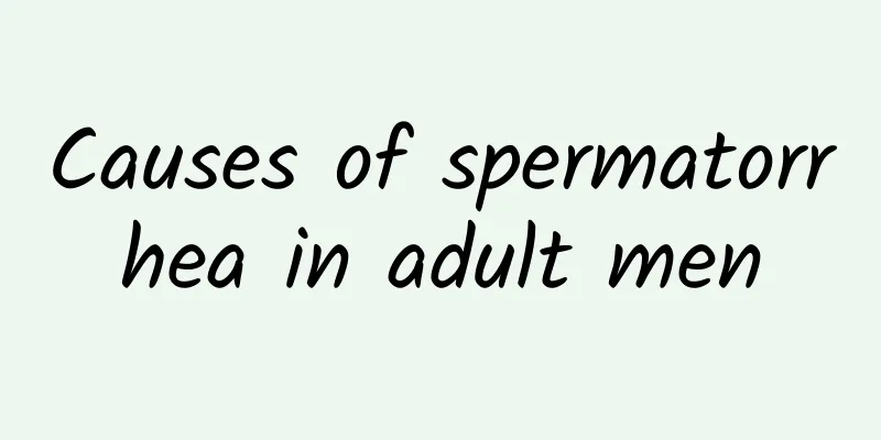 Causes of spermatorrhea in adult men