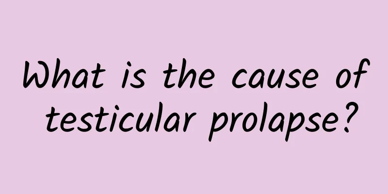 What is the cause of testicular prolapse?