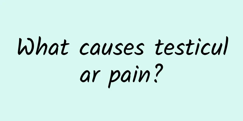 What causes testicular pain?