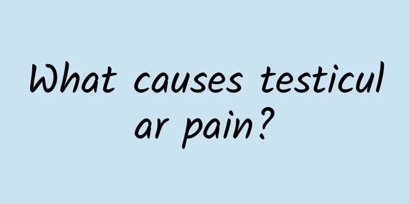 What causes testicular pain?