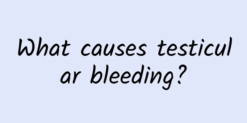 What causes testicular bleeding?