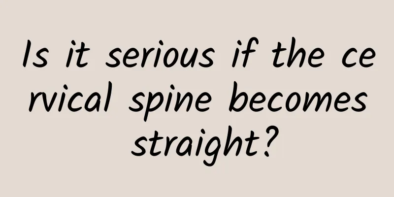 Is it serious if the cervical spine becomes straight?
