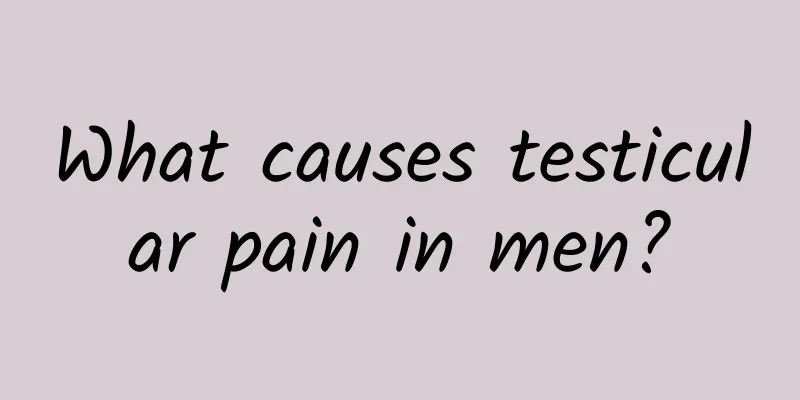 What causes testicular pain in men?