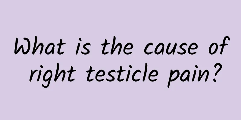 What is the cause of right testicle pain?