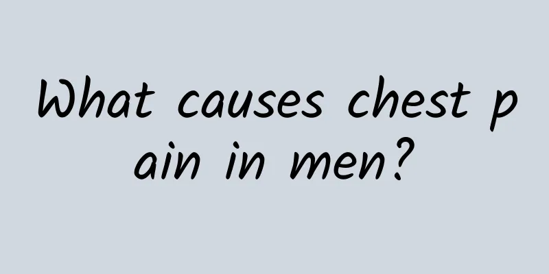 What causes chest pain in men?