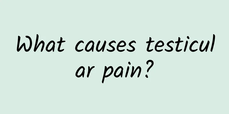 What causes testicular pain?