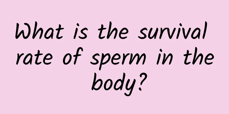 What is the survival rate of sperm in the body?