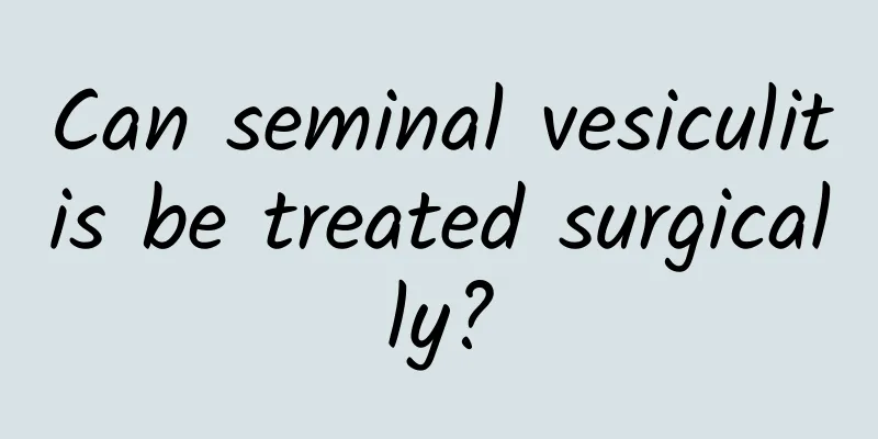 Can seminal vesiculitis be treated surgically?