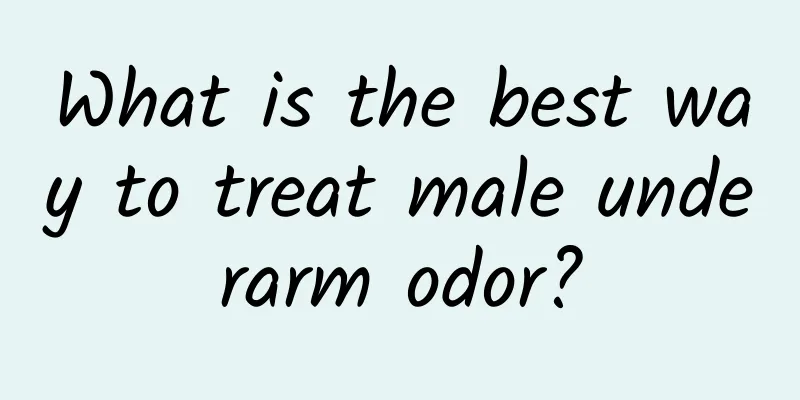 What is the best way to treat male underarm odor?