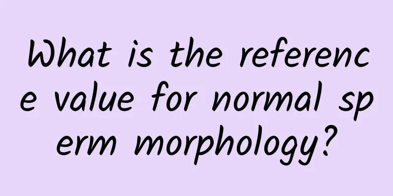 What is the reference value for normal sperm morphology?