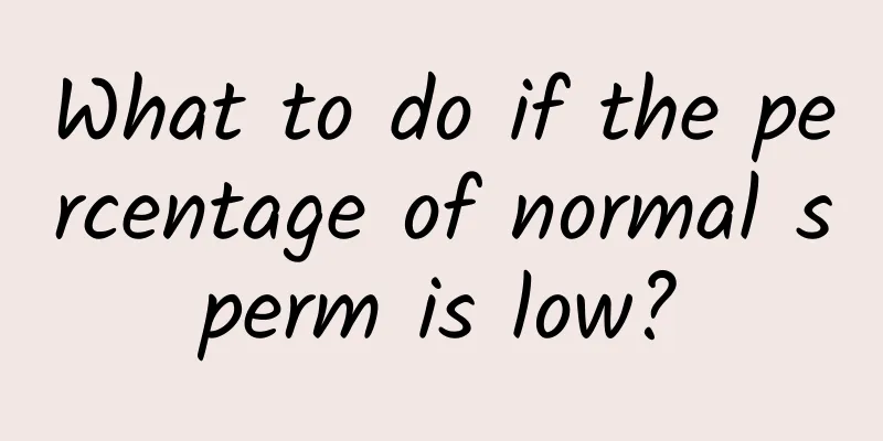 What to do if the percentage of normal sperm is low?