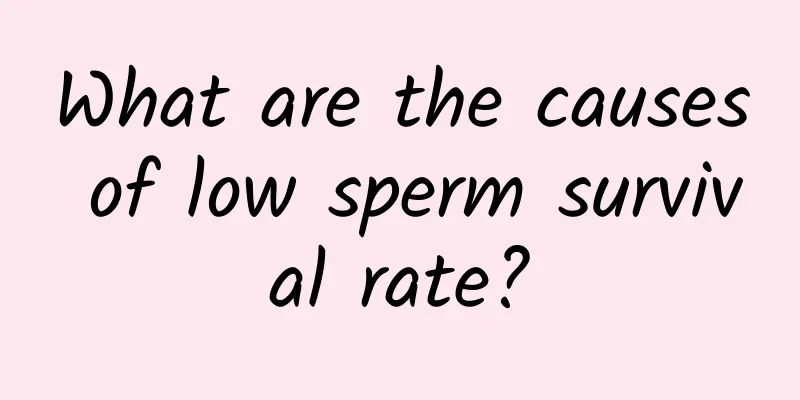 What are the causes of low sperm survival rate?