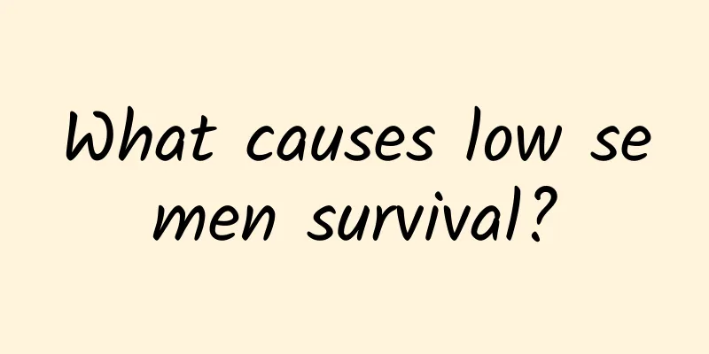 What causes low semen survival?