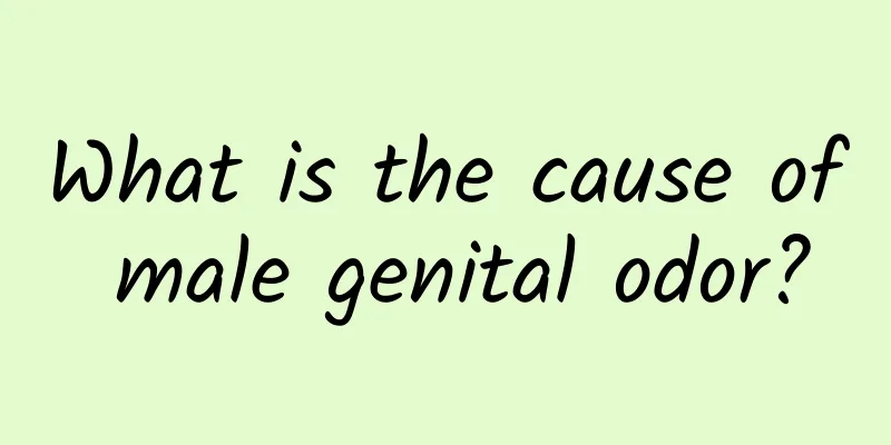 What is the cause of male genital odor?