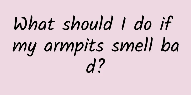 What should I do if my armpits smell bad?