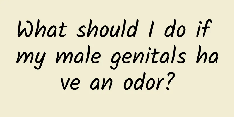 What should I do if my male genitals have an odor?