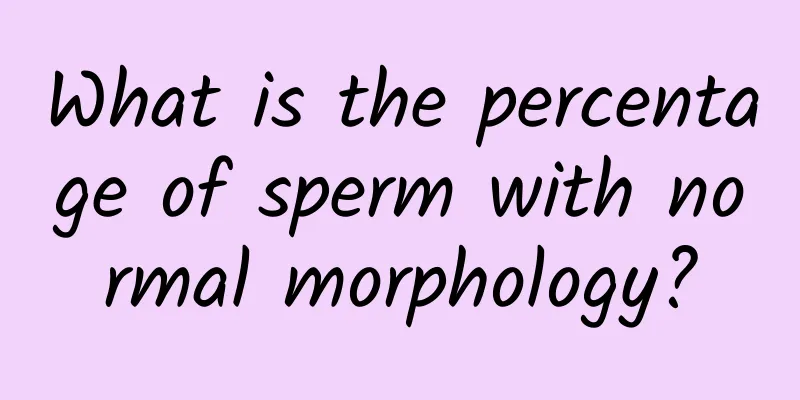 What is the percentage of sperm with normal morphology?