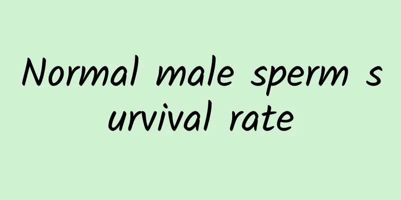 Normal male sperm survival rate