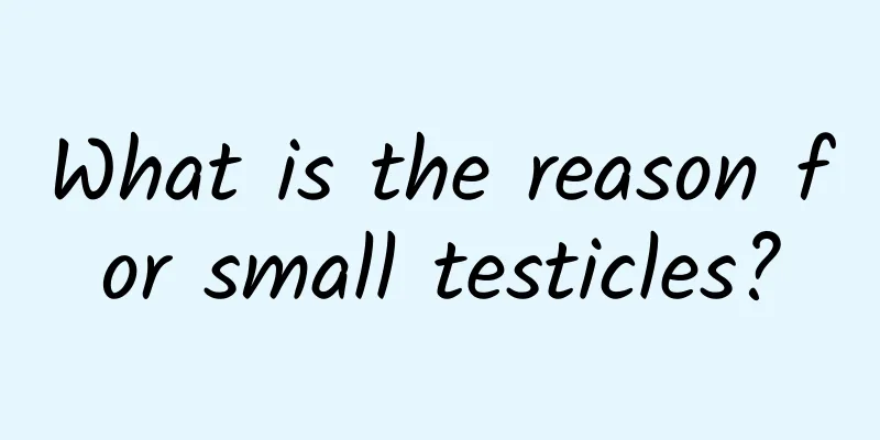 What is the reason for small testicles?
