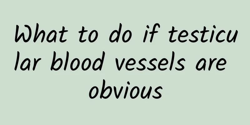 What to do if testicular blood vessels are obvious