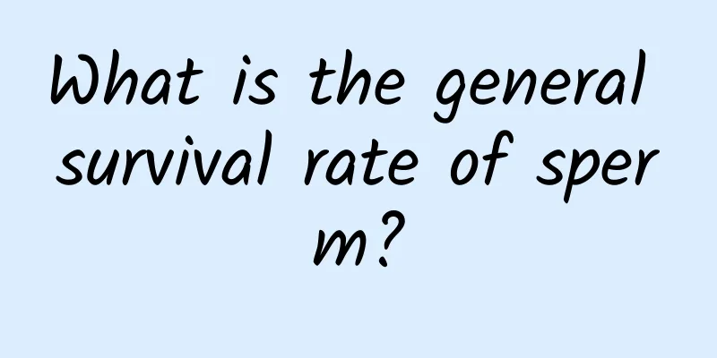 What is the general survival rate of sperm?