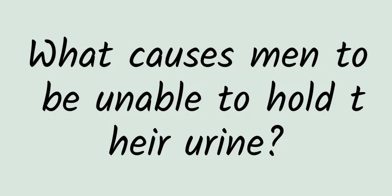 What causes men to be unable to hold their urine?