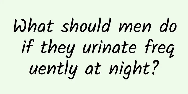 What should men do if they urinate frequently at night?