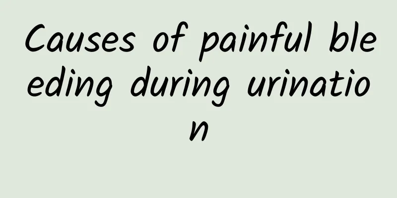 Causes of painful bleeding during urination