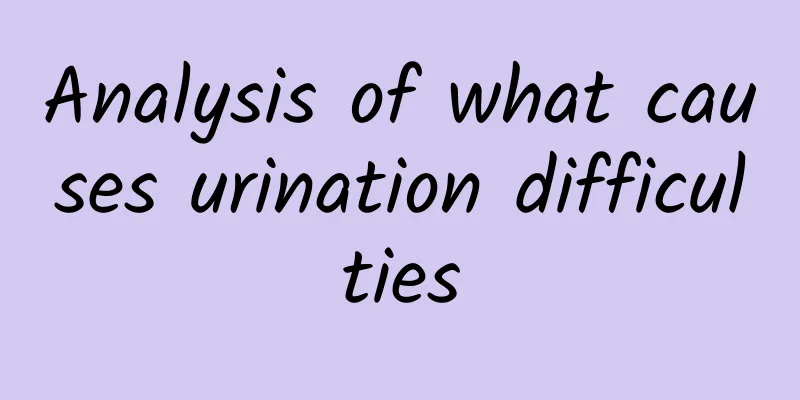 ​Analysis of what causes urination difficulties