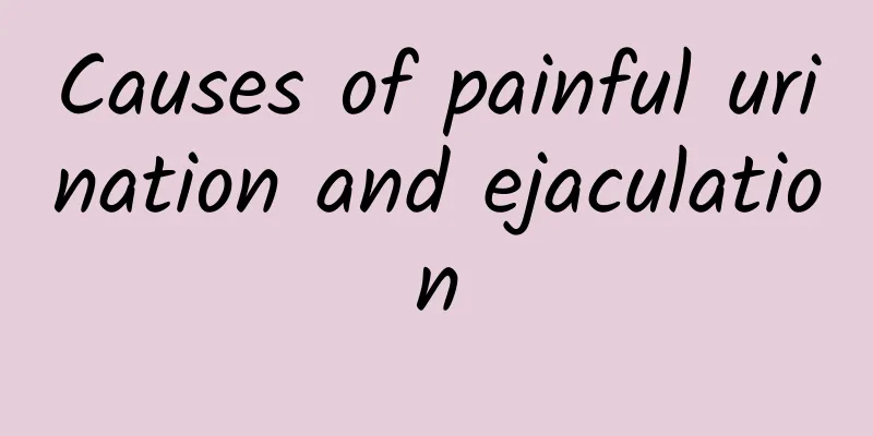 Causes of painful urination and ejaculation