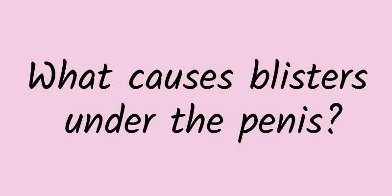 What causes blisters under the penis?
