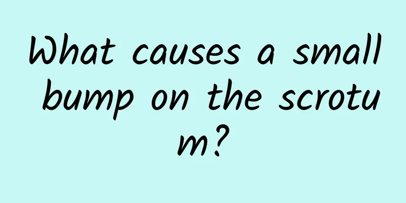 What causes a small bump on the scrotum?