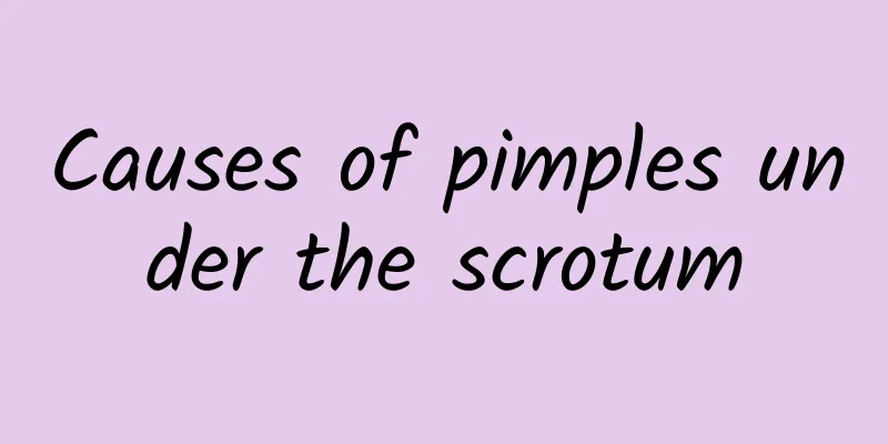 Causes of pimples under the scrotum