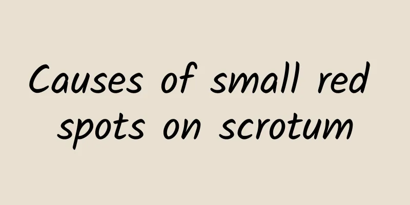Causes of small red spots on scrotum