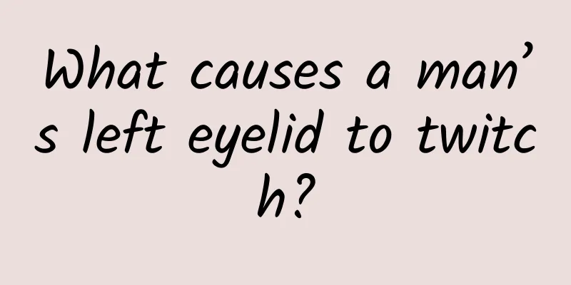 What causes a man’s left eyelid to twitch?