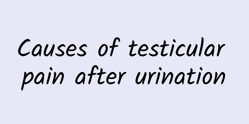 Causes of testicular pain after urination