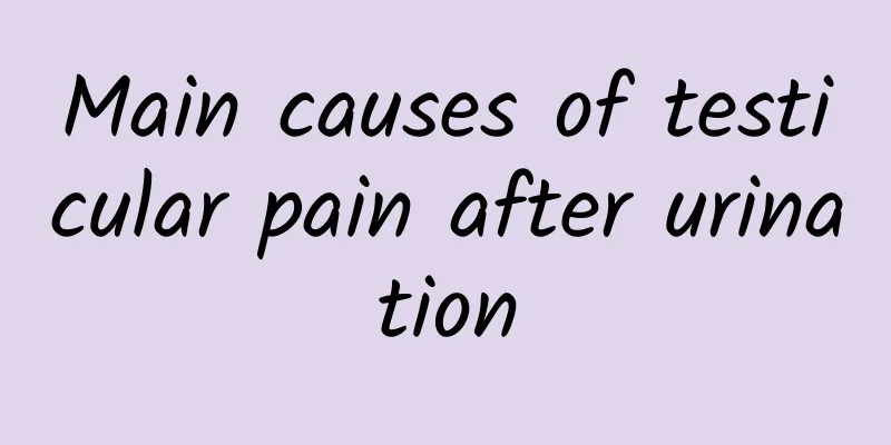 Main causes of testicular pain after urination
