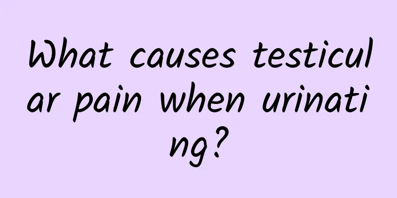 What causes testicular pain when urinating?