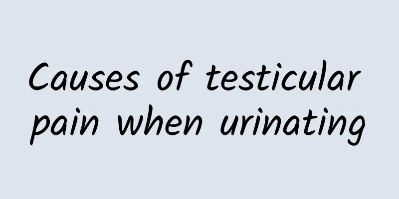 Causes of testicular pain when urinating