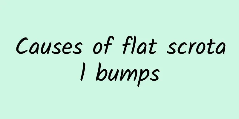 Causes of flat scrotal bumps