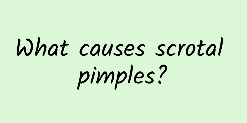 What causes scrotal pimples?